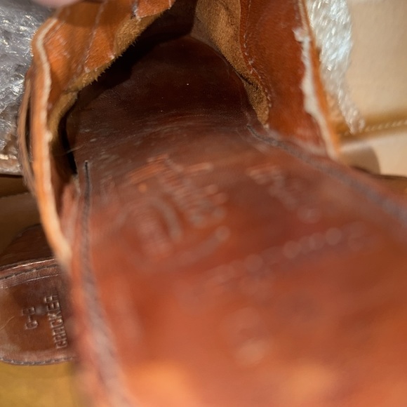 Women’s vintage brown Wooden leather clogs The shop for Pappagallo 6B - Picture 6 of 8